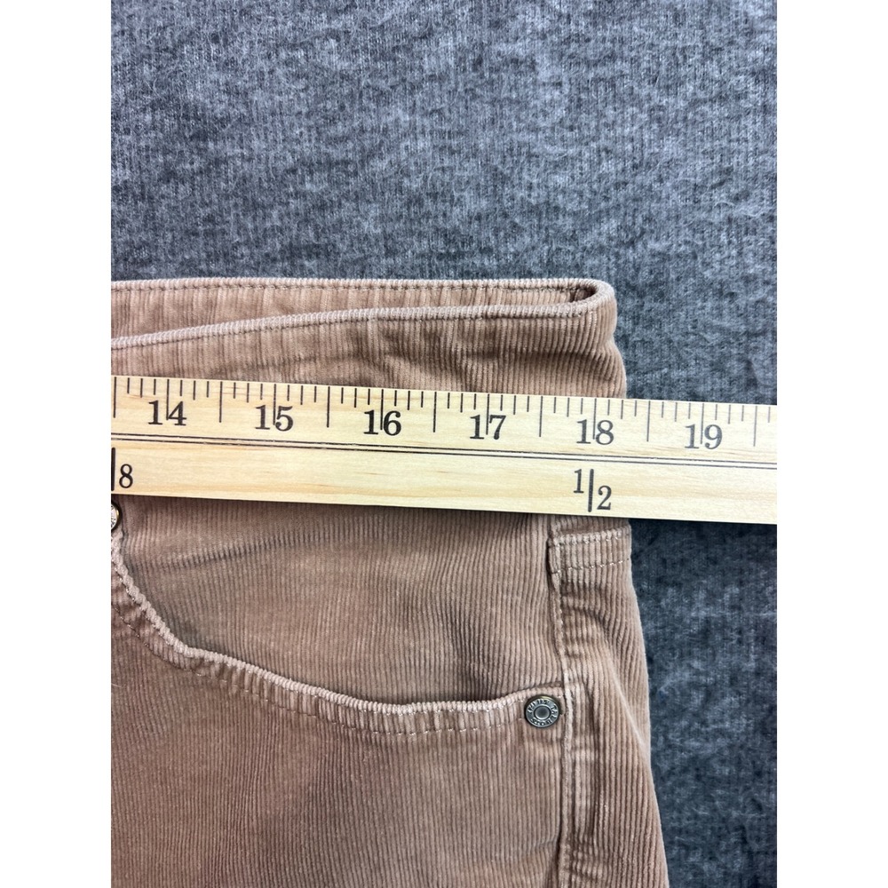 Talbots Womens 16 Tan Beige Corduroy High Waist Straight Leg Pants Classic - Picture 7 of 11